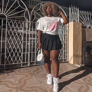 Pleated Mini Tennis Skirt